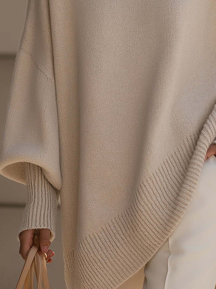 Clarisse | Ample Draped Top with Wide Collar
