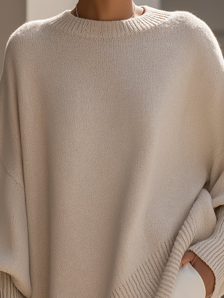 Clarisse | Ample Draped Top with Wide Collar