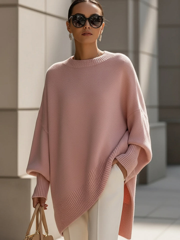 Clarisse | Ample Draped Top with Wide Collar