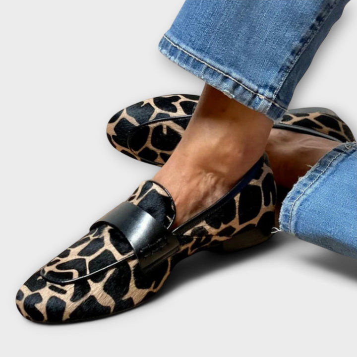 Félanora™ – Mocassins Léopard au Style Élégant