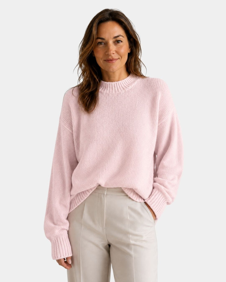 Mae | Pull à Col Ronde avec Manches Bouffantes