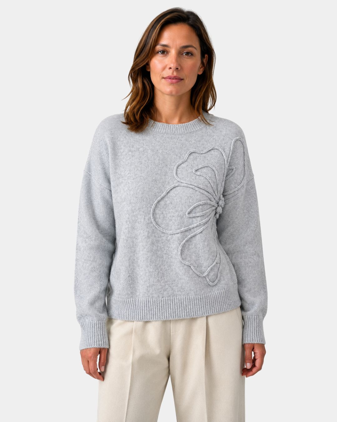 Alma | Tricoté Floral Sweater