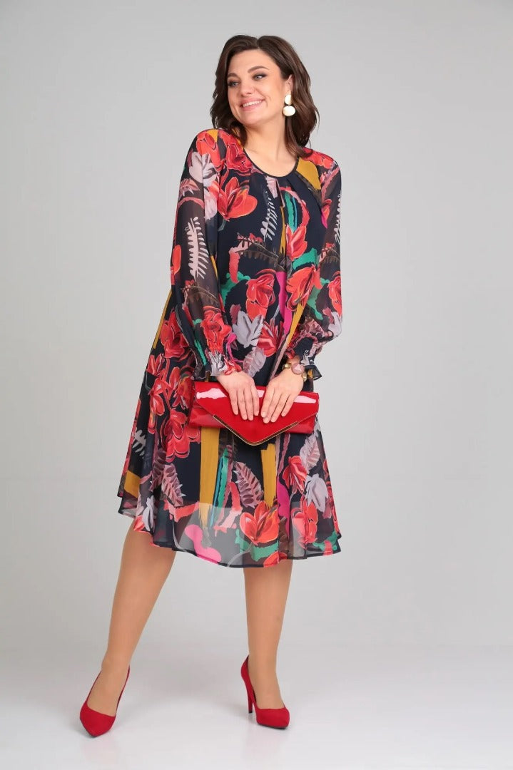 Manuelle™ | Élégante Robe Florale Fluide pour Femme