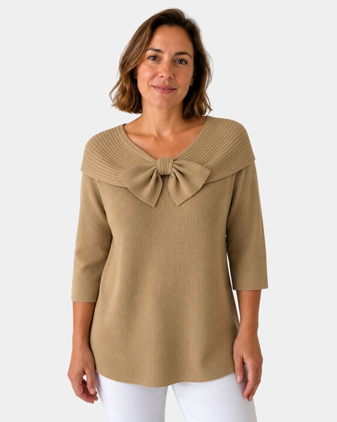 Lúa | Pull élégant et chaleureux avec nœud
