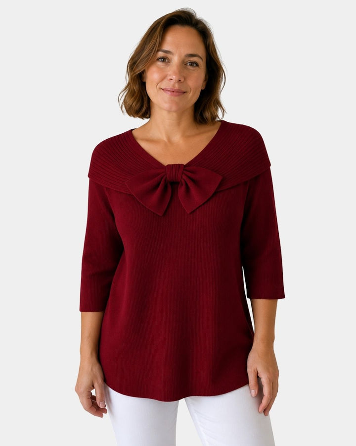 Lúa | Pull élégant et chaleureux avec nœud