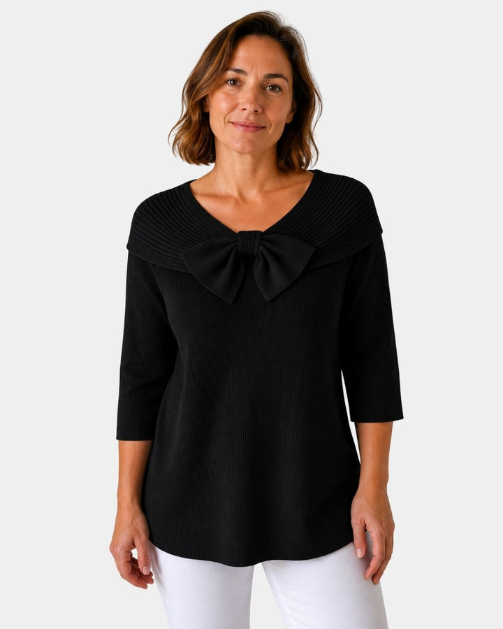 Lúa | Pull élégant et chaleureux avec nœud
