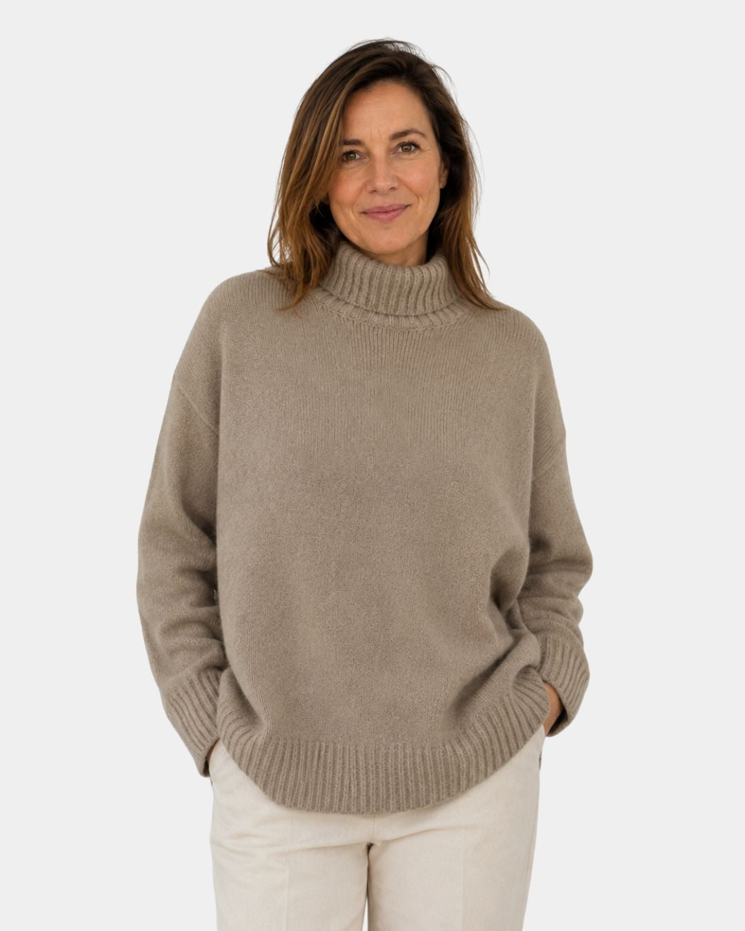 Irena | Pull Doux à Col Montant
