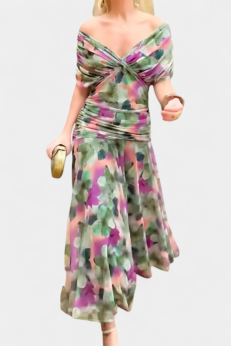 Alizée™ — Robe Fleurie au Charme Éthéré