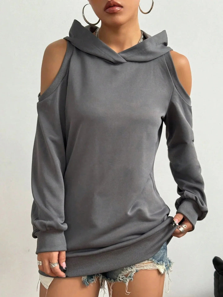 Camélia™ — Sweat Chic avec Épaules Découpées