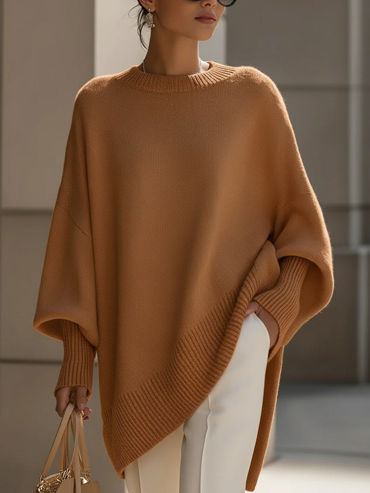 Clarisse | Ample Draped Top with Wide Collar
