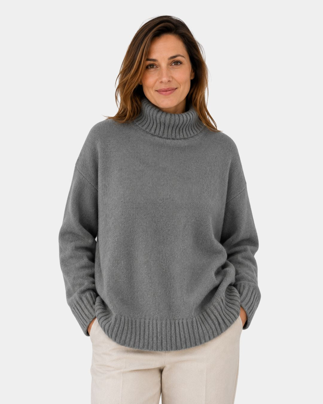Irena | Pull Doux à Col Montant