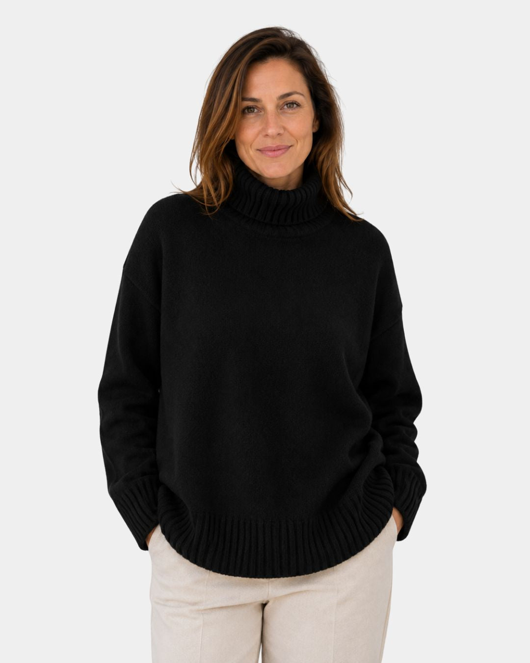 Irena | Pull Doux à Col Montant