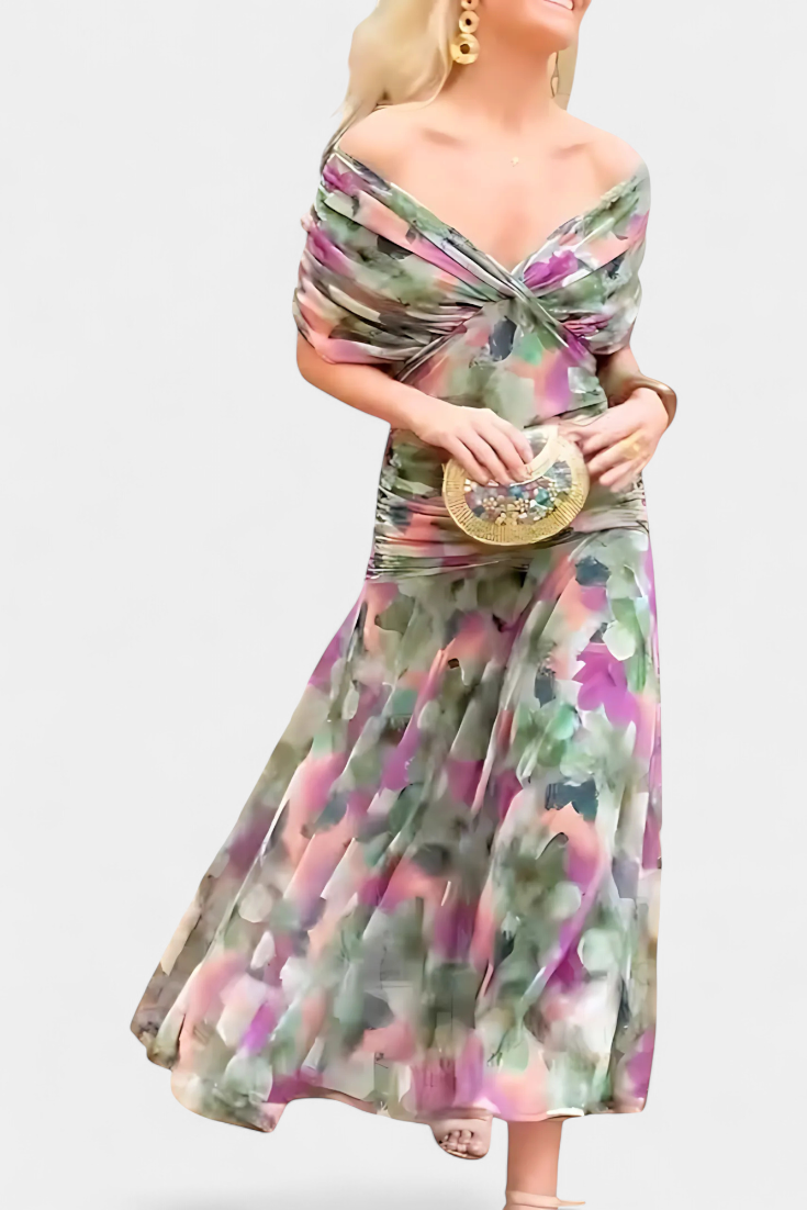 Alizée™ — Robe Fleurie au Charme Éthéré