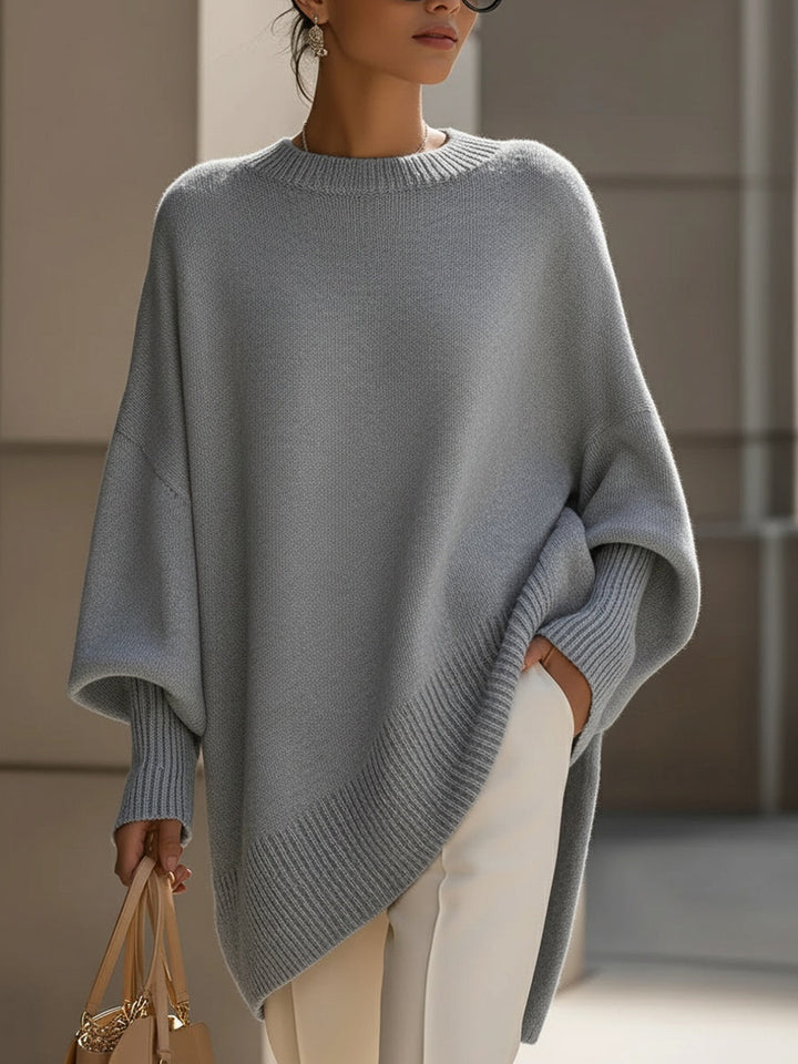 Clarisse | Ample Draped Top with Wide Collar