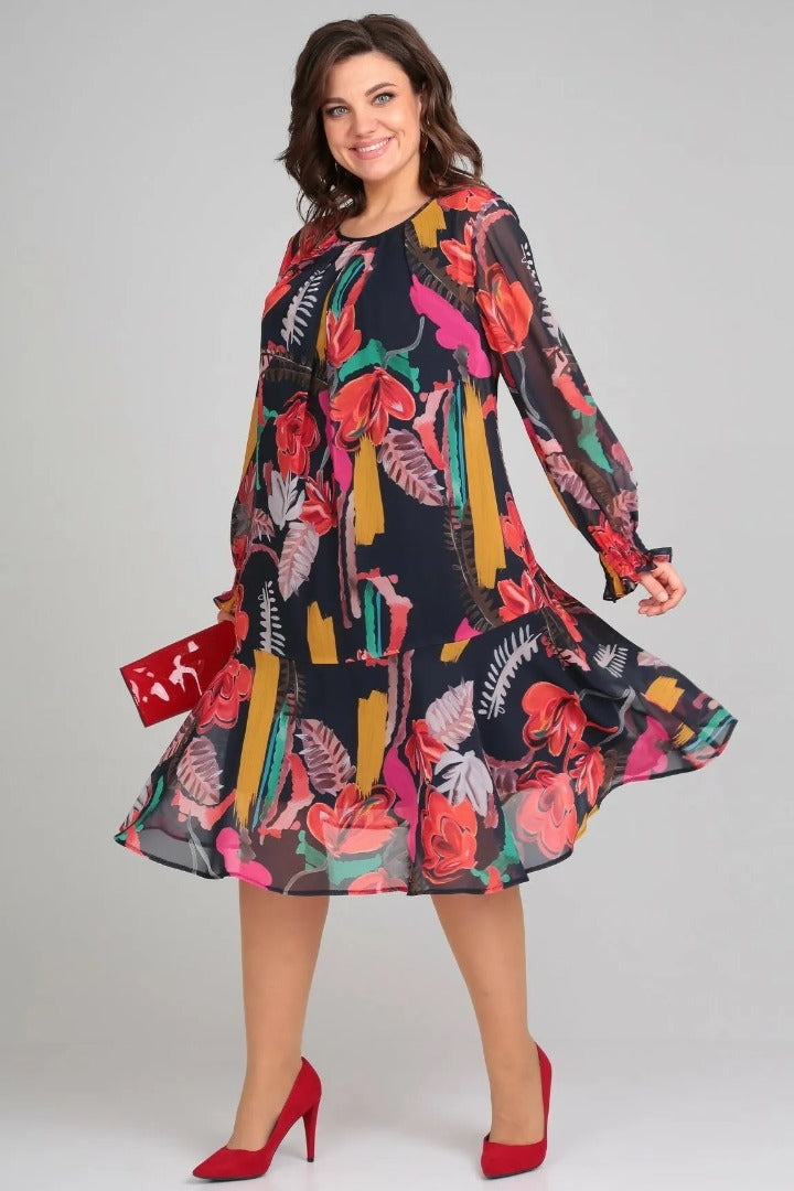 Manuelle™ | Élégante Robe Florale Fluide pour Femme