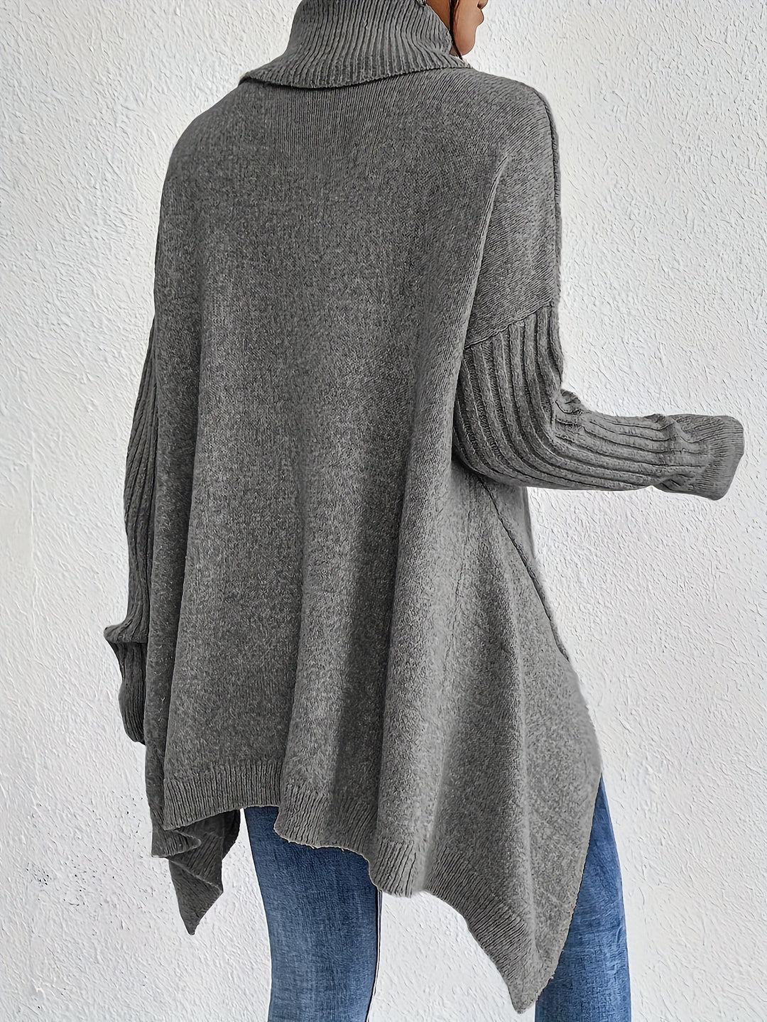 Léïna™ – Pull Doux à Col Montant Décontracté