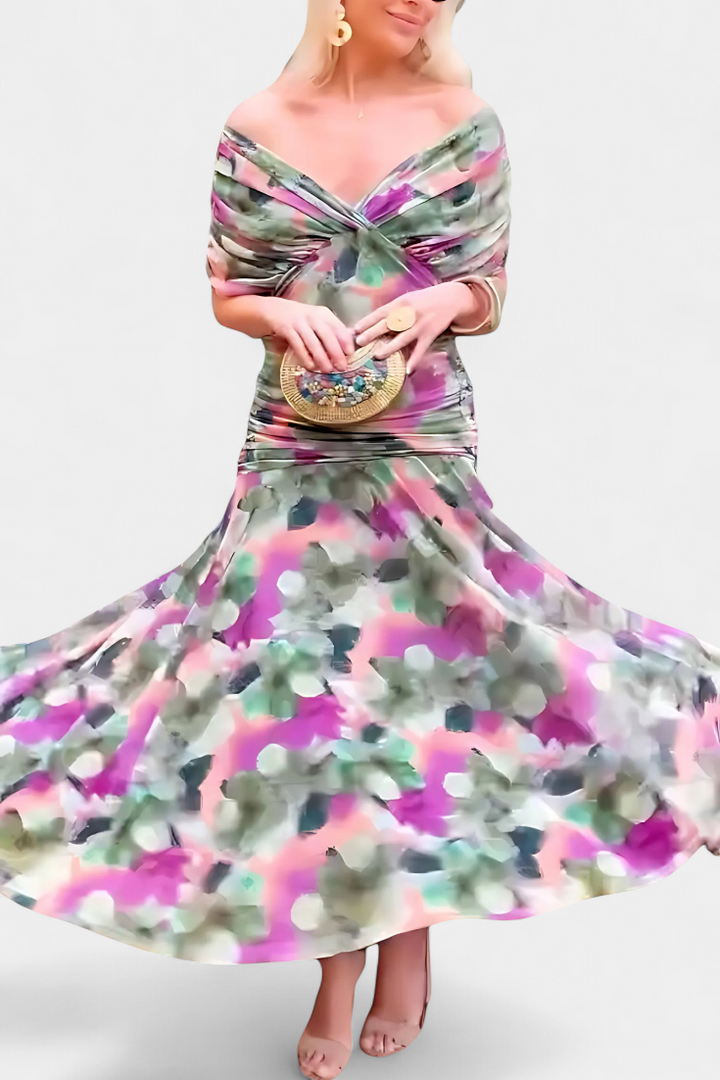 Alizée™ — Robe Fleurie au Charme Éthéré