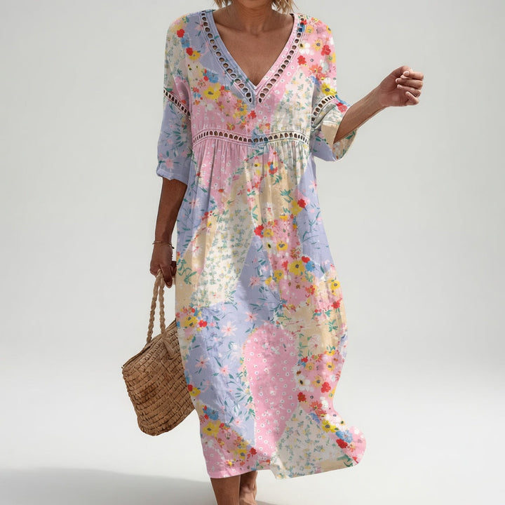 Lysiane™ — Robe d'été fluide à motifs floraux