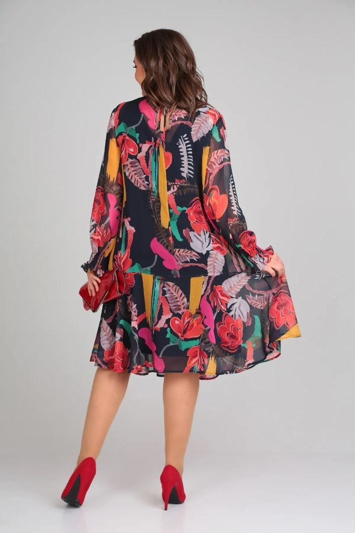 Manuelle™ | Élégante Robe Florale Fluide pour Femme