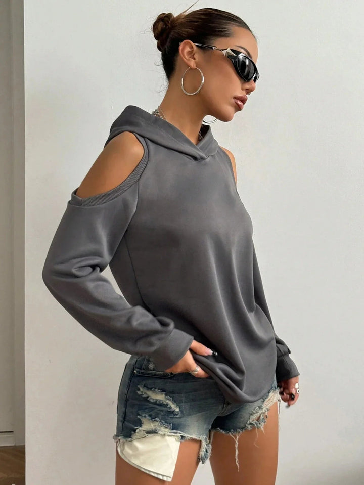 Camélia™ — Sweat Chic avec Épaules Découpées