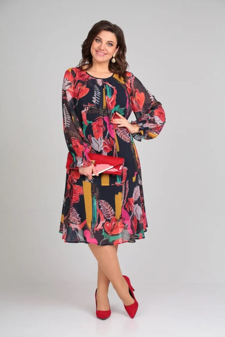 Manuelle™ | Élégante Robe Florale Fluide pour Femme