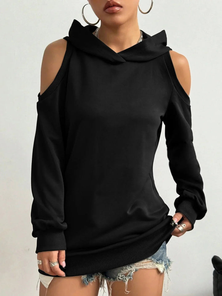 Camélia™ — Sweat Chic avec Épaules Découpées