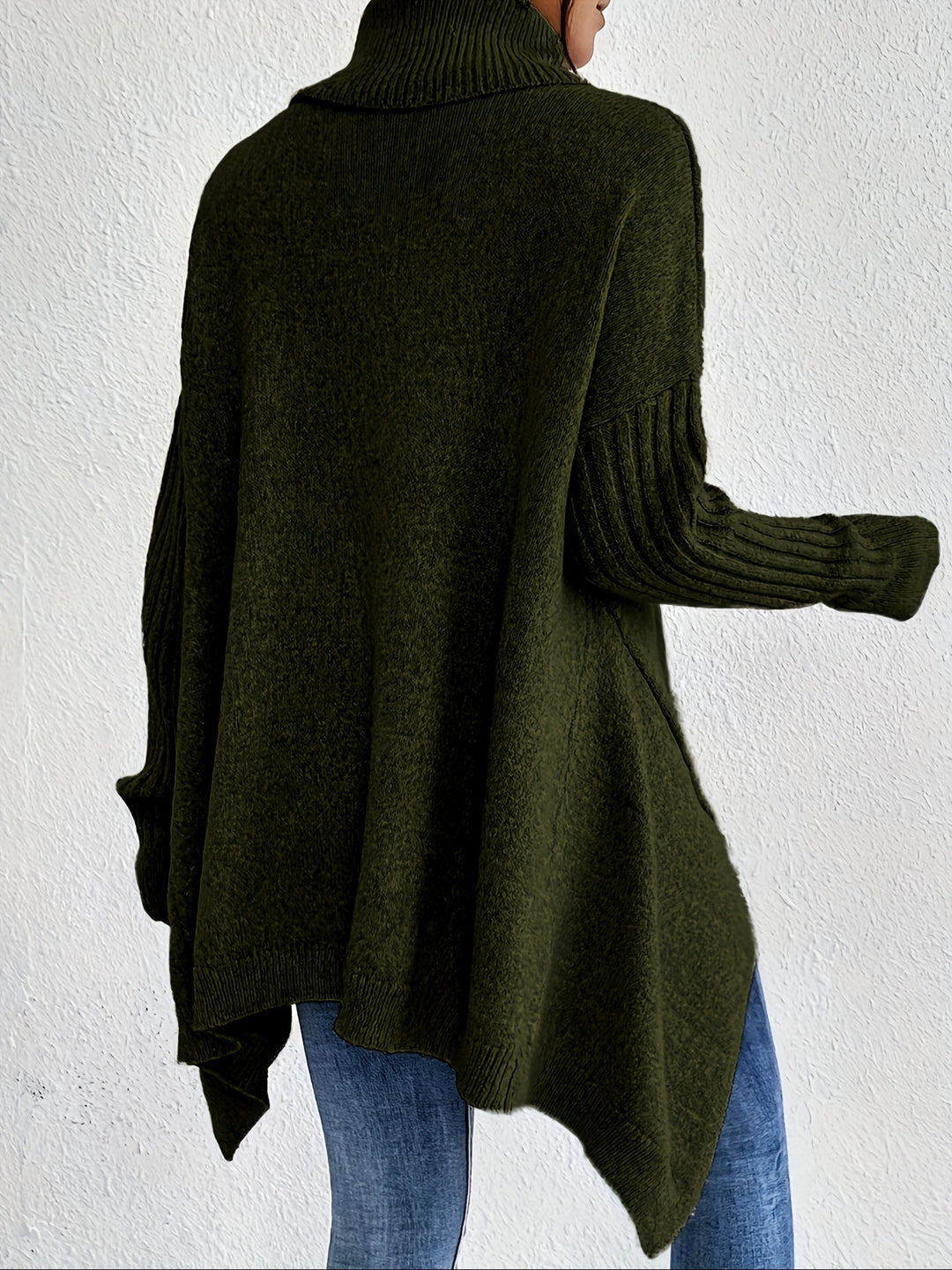 Léïna™ – Pull Doux à Col Montant Décontracté