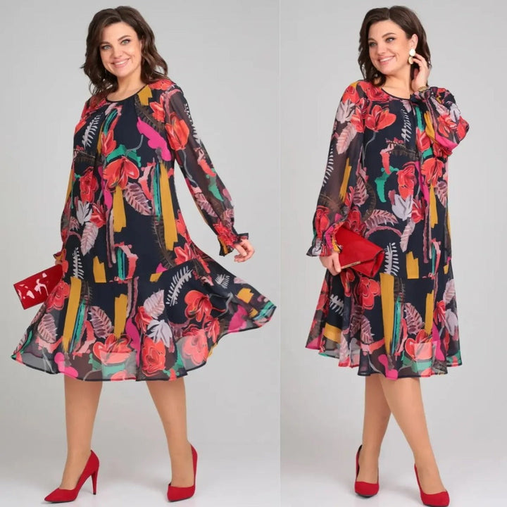 Manuelle™ | Élégante Robe Florale Fluide pour Femme