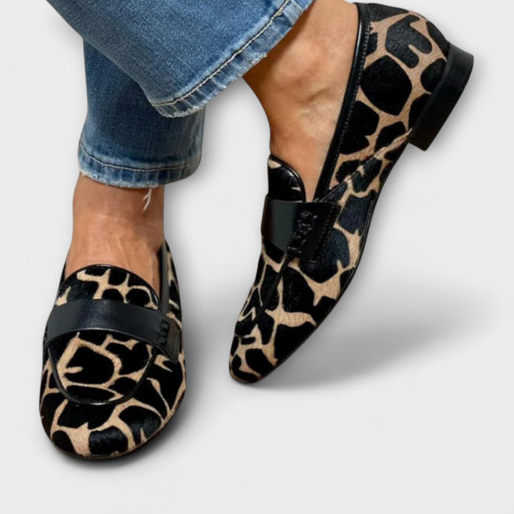 Félanora™ – Mocassins Léopard au Style Élégant