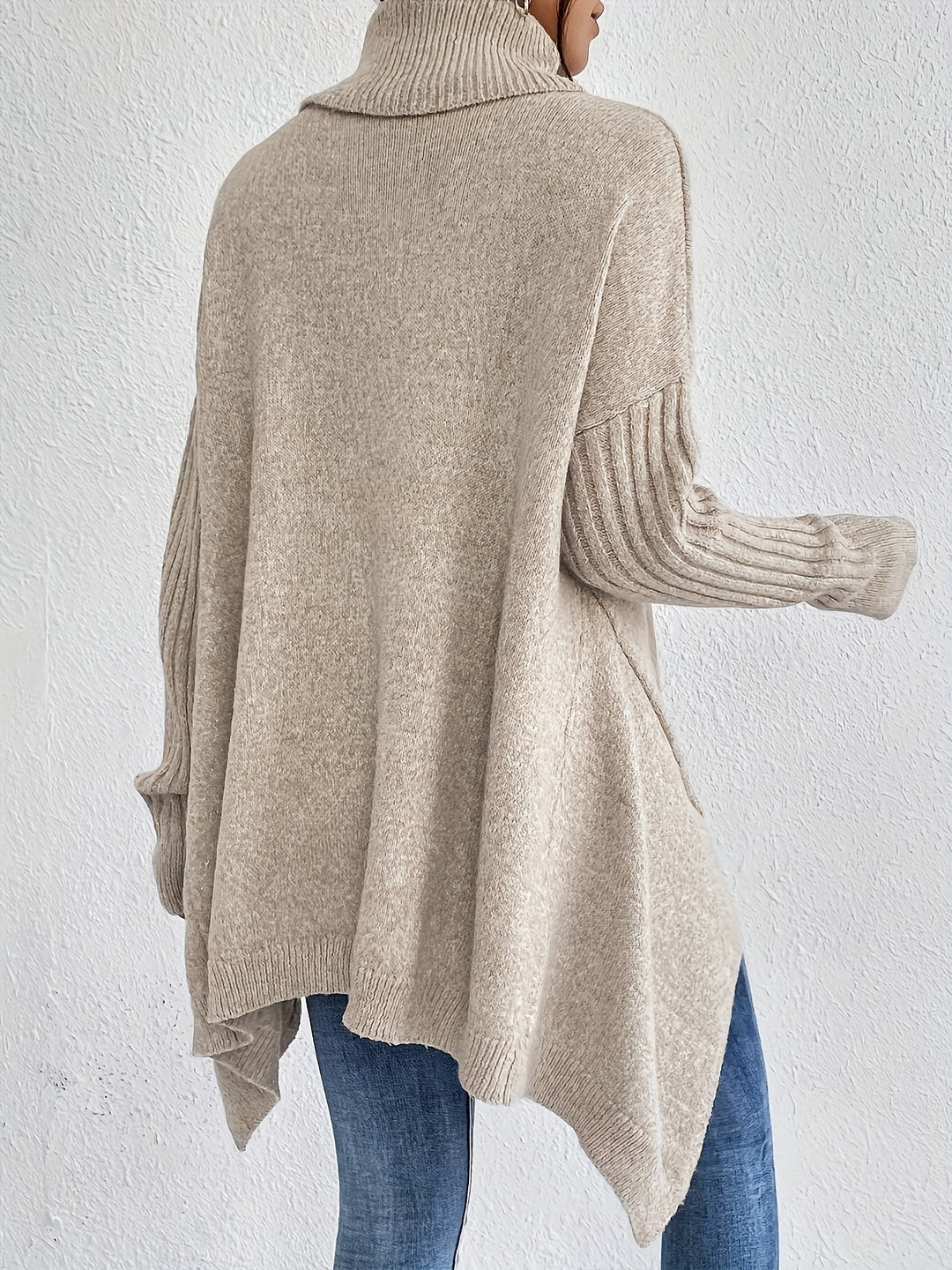 Léïna™ – Pull Doux à Col Montant Décontracté