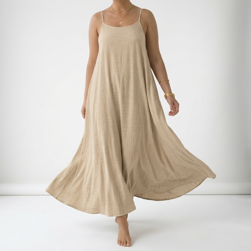 Dorsale™ - Robe Maxi Dos Nu avec Bretelles à Lacet