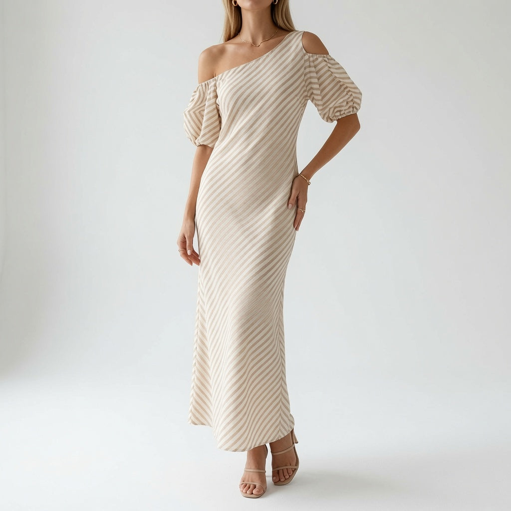 Soléa™ — Robe Élégante à Épaules Dénudées pour l'Été