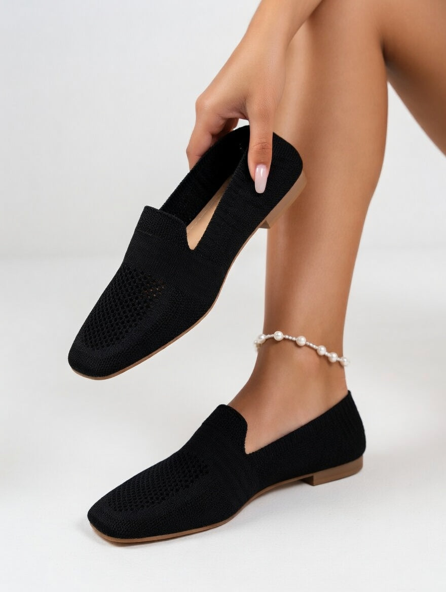 Luméline™ — Mocassins élégants en maille respirante et confortable