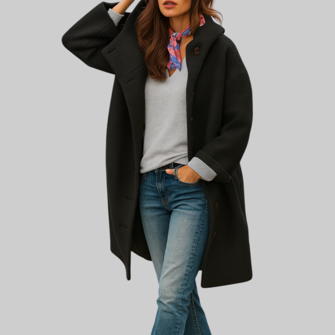 Freja | Manteau Confortable de Longueur Moyenne pour un Usage Quotidien