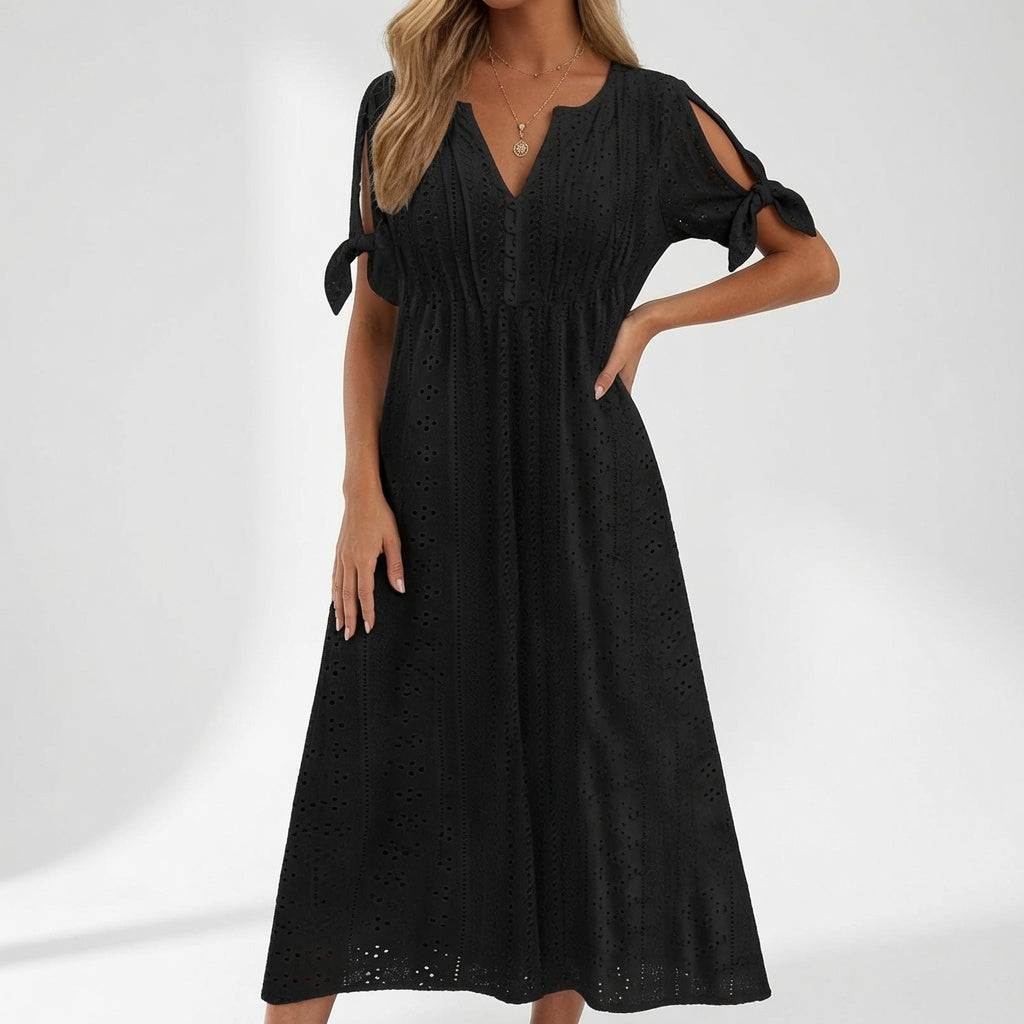 Lorélia™ — Élégante Robe Bohème Brodée pour l'Été
