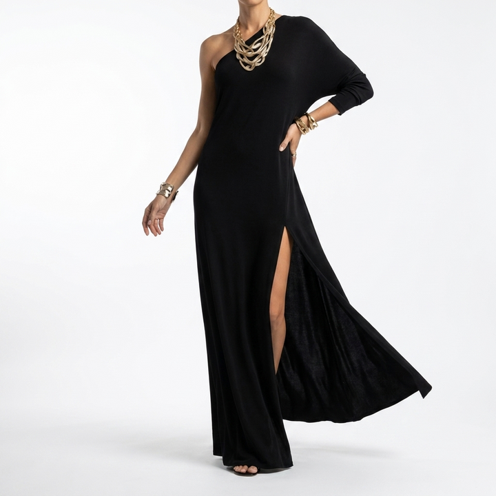 Maëvoria™ — Robe Longue Élégante en Tissu Fluide