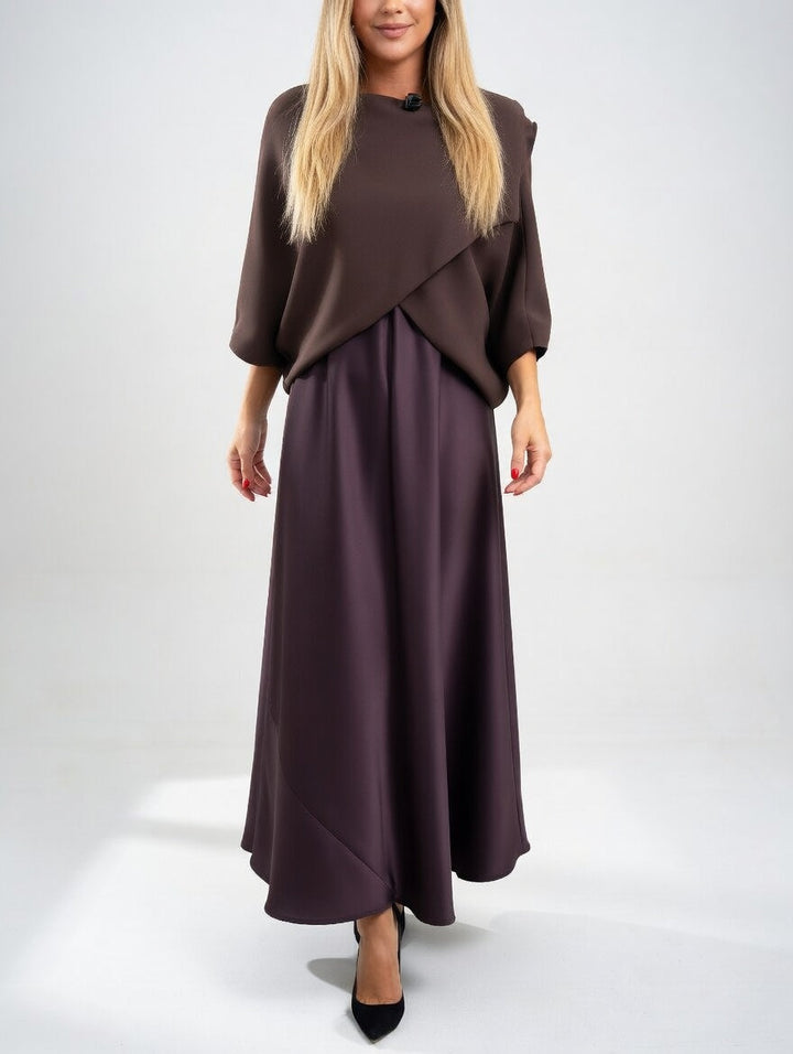 Soléanne™ — Élégante Robe Longue Fluide Moderne