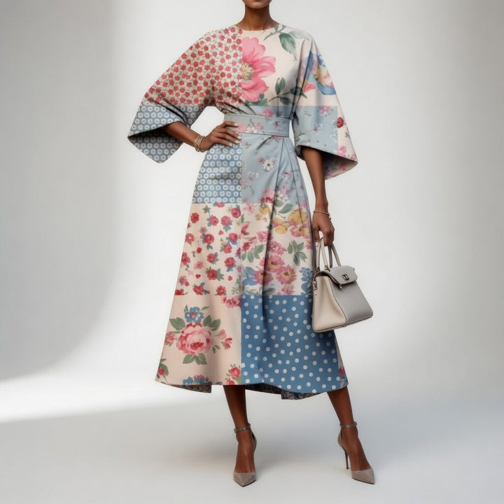 Mirabelle™ – Kimono Floral Élégant, Inspiration Orientale