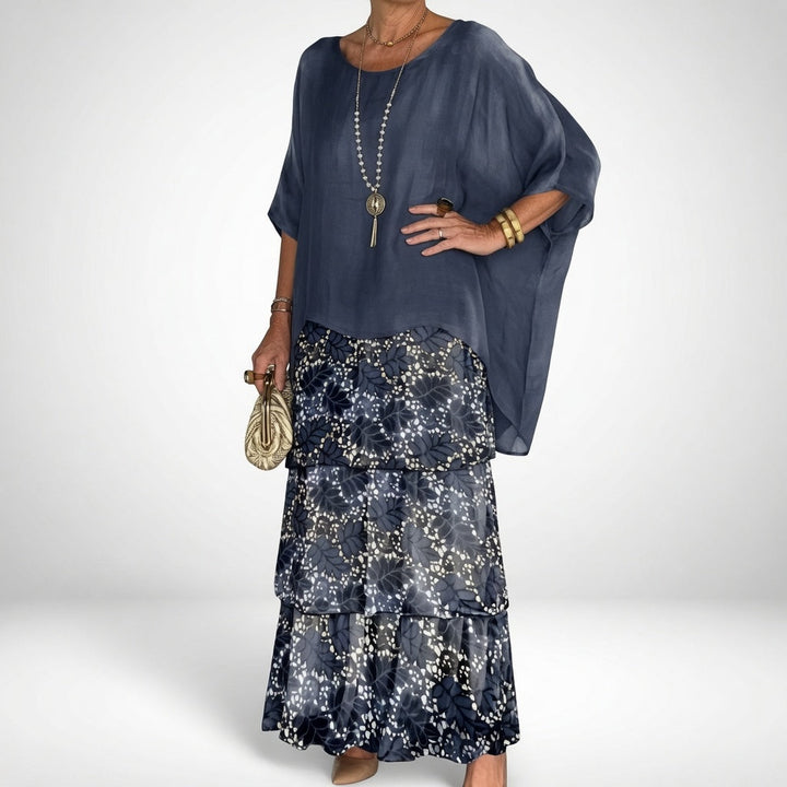 Émeline™ — Robe maxi fluide à volants au style bohème