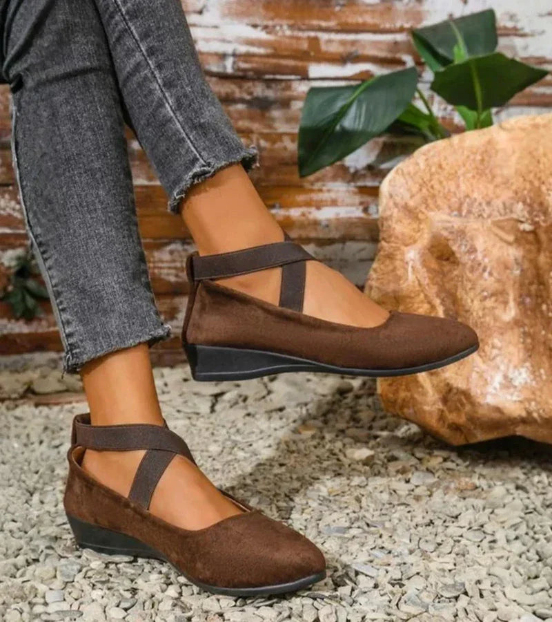 Camille™ — Élégantes ballerines ergonomiques à brides croisées