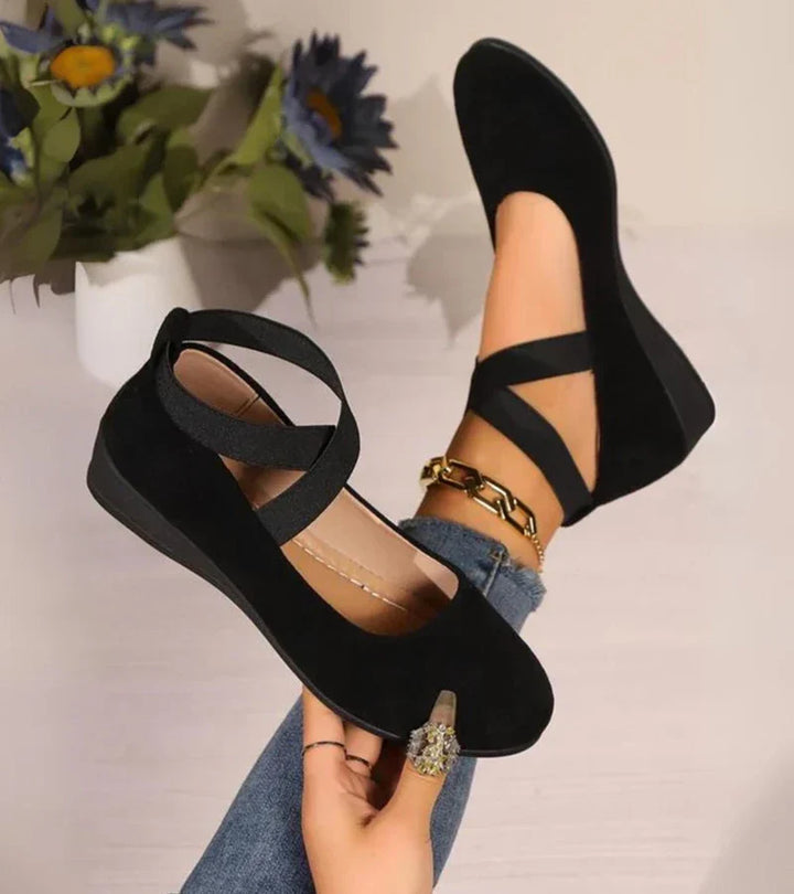 Camille™ — Élégantes ballerines ergonomiques à brides croisées