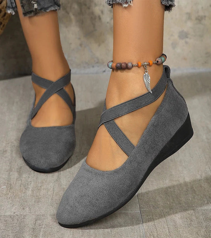 Camille™ — Élégantes ballerines ergonomiques à brides croisées