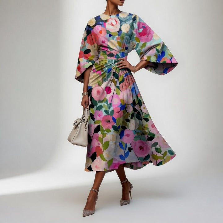 Mirabelle™ – Kimono Floral Élégant, Inspiration Orientale