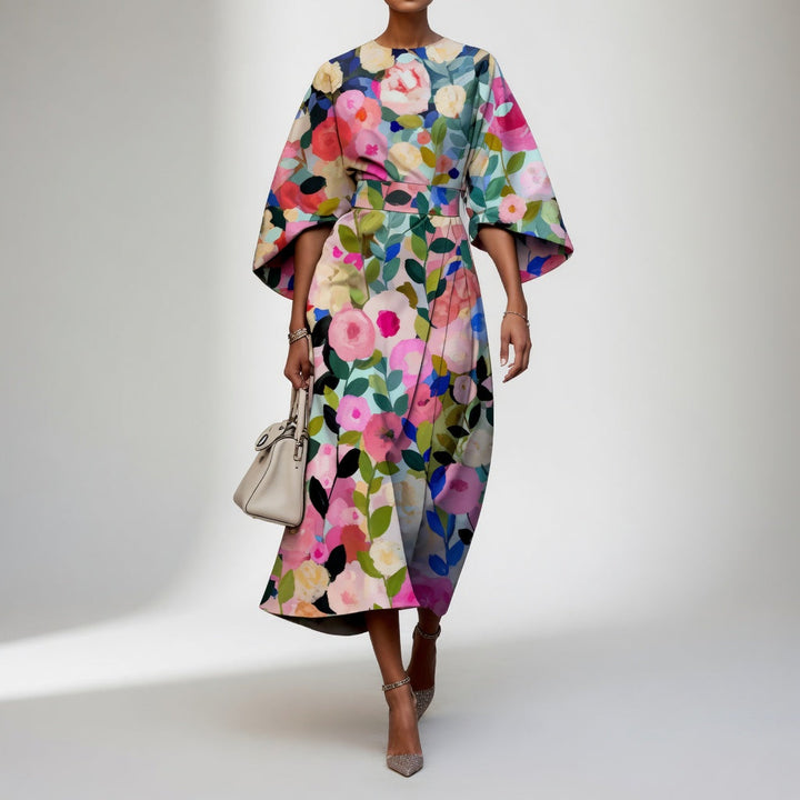 Mirabelle™ – Kimono Floral Élégant, Inspiration Orientale