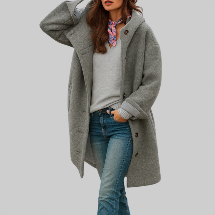 Freja | Manteau Confortable de Longueur Moyenne pour un Usage Quotidien