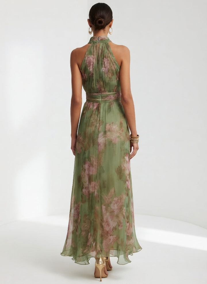 Roséline™ — Élégante Robe Longue Florale et Aérienne