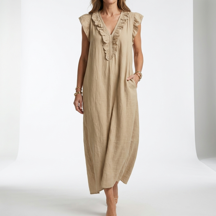 Terrale™ — Élégante Robe Maxi Bohème avec Poches