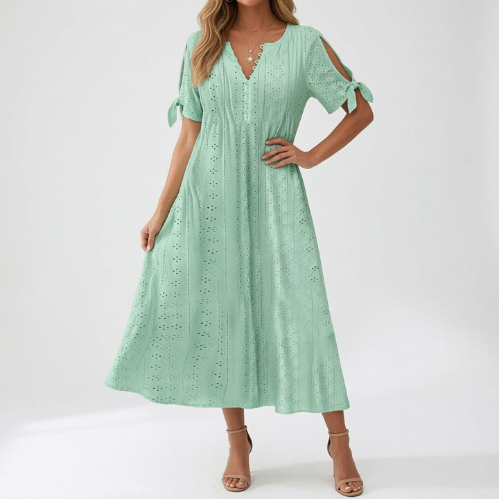 Lorélia™ — Élégante Robe Bohème Brodée pour l'Été