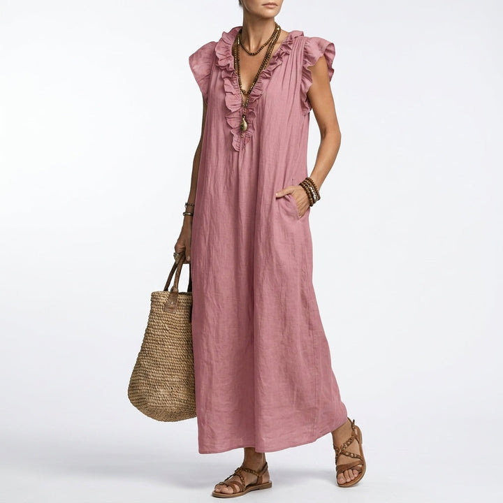 Terrale™ — Élégante Robe Maxi Bohème avec Poches