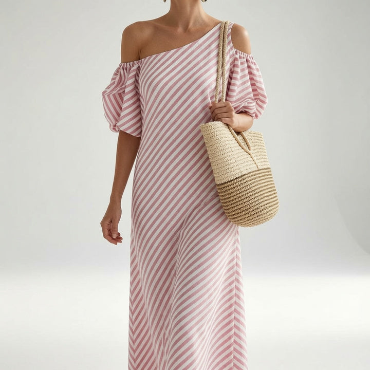 Soléa™ — Robe Élégante à Épaules Dénudées pour l'Été